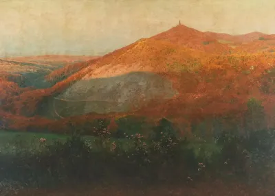 Hermannskogel With View Of The Habsburgwarte