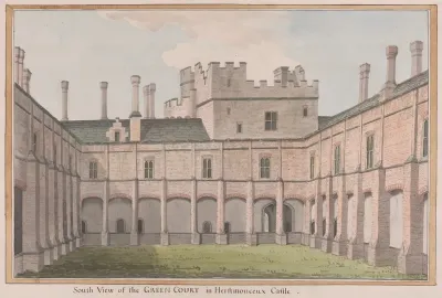 Herstmonceux Castle East Sussex South View Of The Green Court