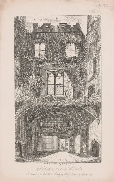 Herstmonceux Castle Interior Of Porters Lodge And Gateway Tower