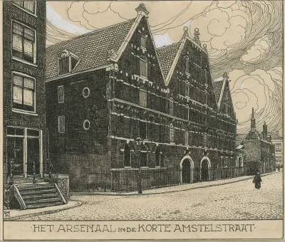Het Arsenaal In De Nieuwe Amstelstraat Te Amsterdam