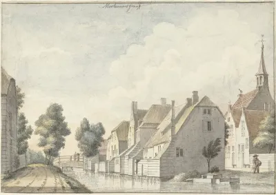 Het Dorp Molenaarsgraaf In De Alblasserwaard