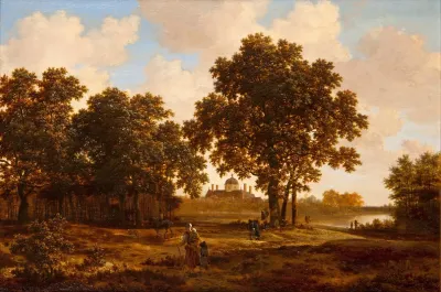 Het Haagse Bos Met Gezicht Op Paleis Huis Ten Bosch