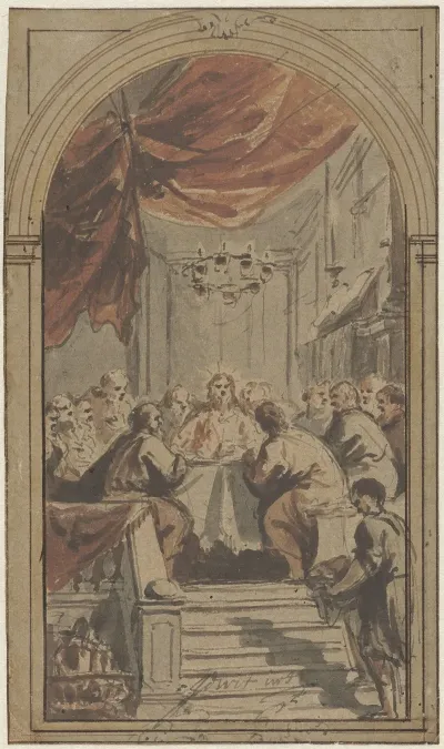 Het Heilig Avondmaal Voorgesteld In De Opperzaal