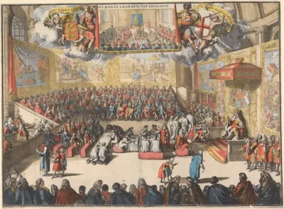 Het Hoog En Lager Huys Van Engelandt Coronation Of The Prince Of Orange