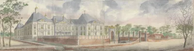 Het Huis Te Honselaersdijk En Omgeving Over Het Voorplein Te Zien