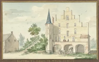 Het Kasteel En School Te Wouw