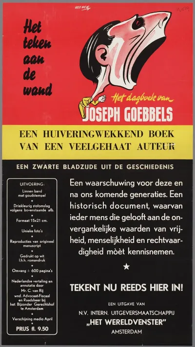 Het Teken Aan De Wand Het Dagboek Van Joseph Goebbels Een Huiveringwekkend Boek Van Een Veelgehaat Auteur