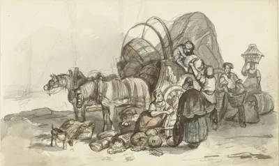 Het Uitladen Van Een Wagen