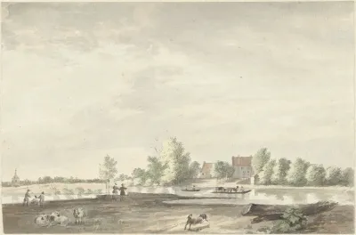 Het Veerhuis Aan De Lek Bij Schoonhoven