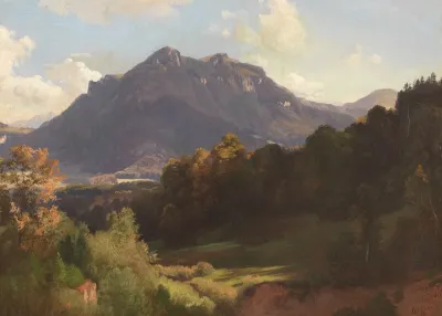 Heuberg Im Inntal Im Herbstlichen Sonnenlicht