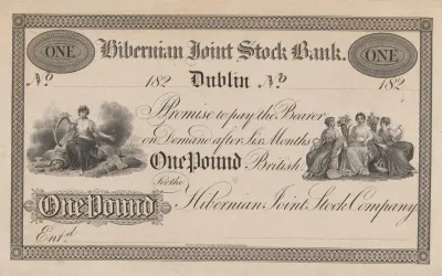 Hibernian Joint Stock Bank Dublin One Pound Note