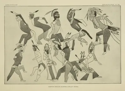 Hidatsa Dancers Bearing Exploit Marks