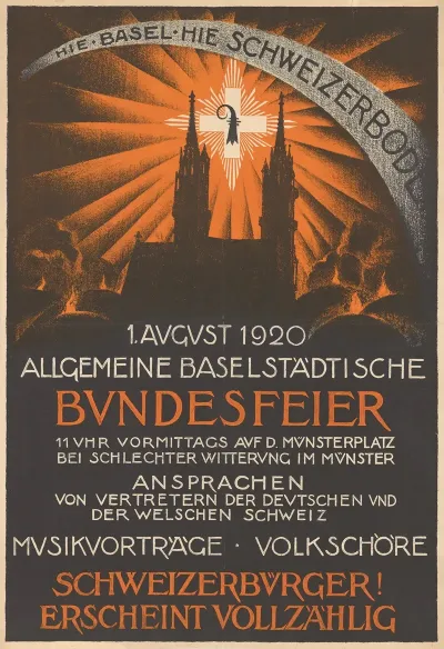 Hie Basel Hie Schweizerboden Allgemeine Baselstadtische Bundesfeier