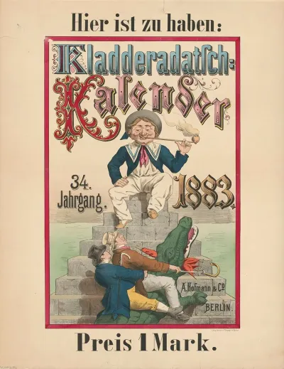 Hier Ist Zu Haben Kladderadatsch Kalender 34 Jahrgang 1883
