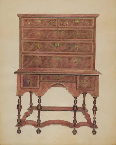 High Chest Of Drawers