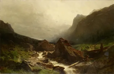 High Valley With Brook