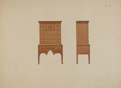 Highboy Front And Side Views