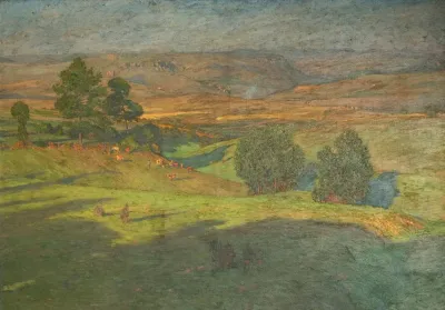 Highland Landscape At Sunset