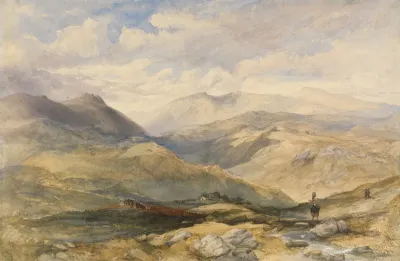 Highland Landscape With Figures