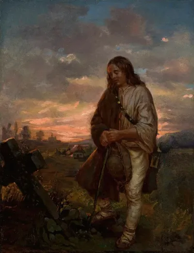 Highlander At A Grave