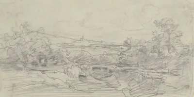 Hill Landscape With Castle