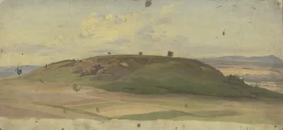 Hill With Field And Meadow
