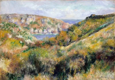 Hills Around The Bay Of Moulin Huet Guernsey
