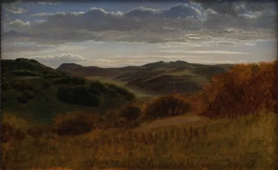 Hills Behind The Moen Cliff