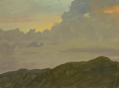 Hilltop And Clouds