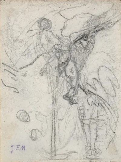 Hilly Landscape Laundress And Other Studies