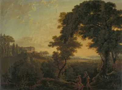 Hilly Landscape With Castle