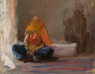 Hindu Woman From The Journey To India
