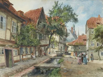 Hinter Dem Rathaus In Wernigerode