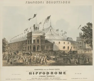 Hippodrome Franconi Schottisch Composed For The Piano Forte And Respectfully Dedicated To The Visitors Of The Hippodrome