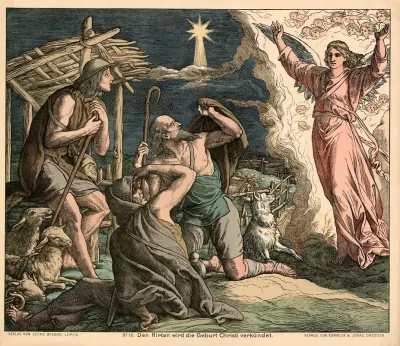 Hirten Wird Die Geburt Christi Verkundet Shepherds Are Told About The Birth Of Christ