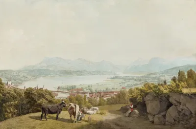 Hirtenszene Vor Luzern