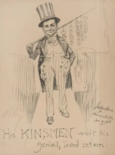 His Kinsmen Wait His Genial Loved Return