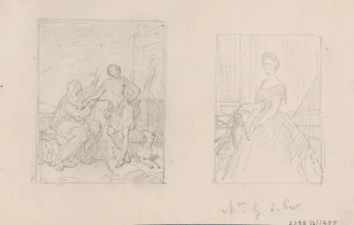 Historical Scene And Portrait Of Madame De Pret