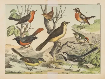 Historja Naturalna Ptakow Natural History Of Birds Pl 18