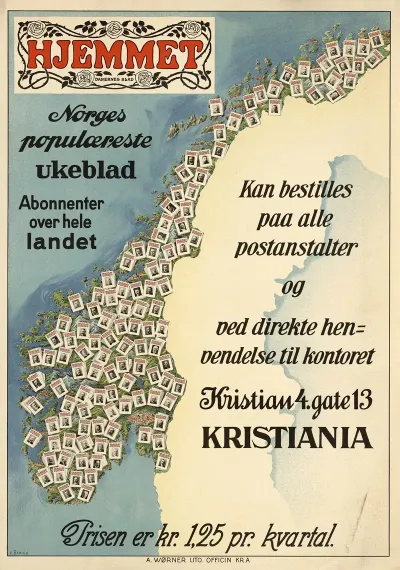 Hjemmet Norges Populaereste Ukeblad Abonnenter Over Hele Landet