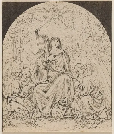 Hl Cacilie Mit Engeln