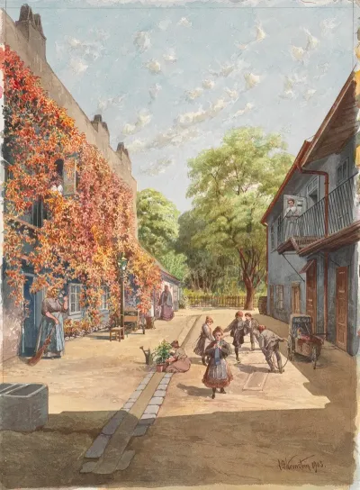 Hof Des Hauses Piaristengasse Nr 56