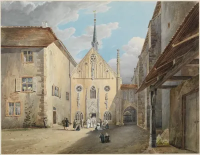 Hof Des Klosters Lichtenthal Bei Baden Baden Mit Der Furstenkapelle