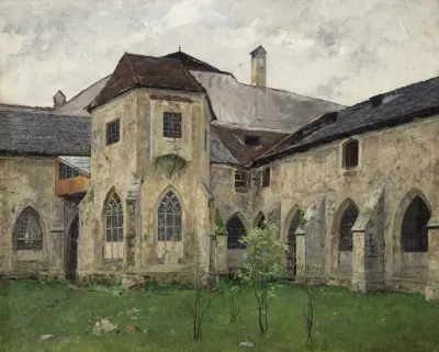 Hof Des Kreuzgangs Von Stift Neuberg An Der Murz