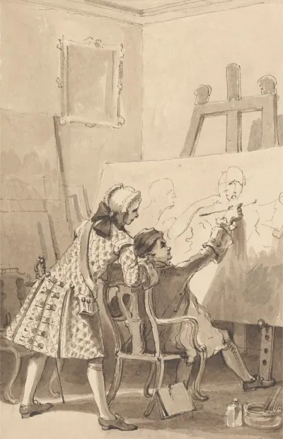 Hogarth Painting The Ladys Last Stake In The Presence Of Lord Charlemont