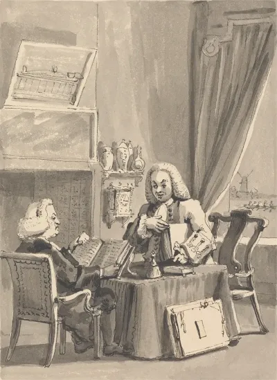Hogarth Solicits His Patron Bishop Hoadley To Look Over His Ms Analysis Of Beauty