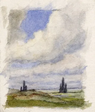 Hoge Wolkenlucht Boven Weilanden 3