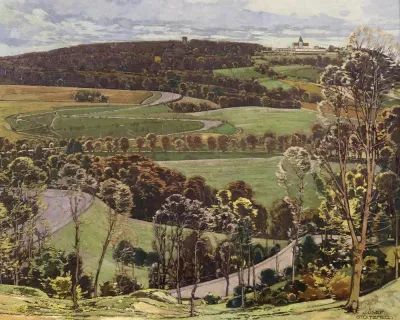 Hohenstrase Auf Den Kahlenberg Vom Cobenzl Aus Gesehen