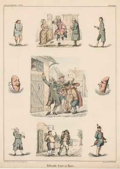 Holbergske Scener Og Figurer