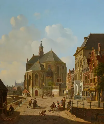 Hollandische Strasenszene